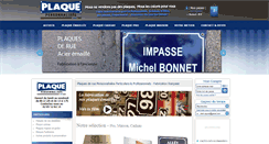 Desktop Screenshot of plaquepersonnalisee.com